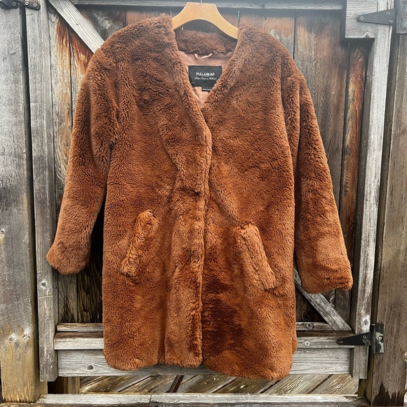 Pull & Bear Teddy Bear coat - Picture 6 of 10